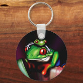 Roter Mit Augen Baumfrosch Schlüsselanhänger (Vorderseite)