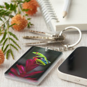 Roter mit Augen Baumfrosch Schlüsselanhänger (Vorderseite rechts)