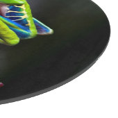 Roter mit Augen Baumfrosch Schneidebrett (Ecke)