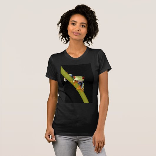 roter mit Augen Baumfrosch T-Shirt (Vorne ganz)
