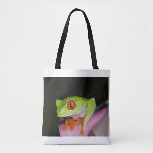 Roter mit Augen Baumfrosch Tasche (Vorderseite)