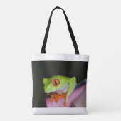Roter mit Augen Baumfrosch Tasche (Rückseite)