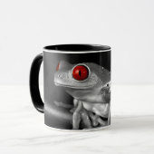 Roter Mit Augen Baumfrosch Tasse (Vorderseite Links)