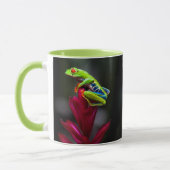 Roter mit Augen Baumfrosch Tasse (Links)