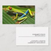 Roter Mit Augen Baumfrosch Visitenkarte (Vorne/Hinten)