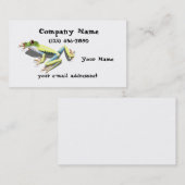 Roter Mit Augen Frosch Visitenkarte (Vorne/Hinten)