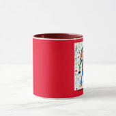 Roter mit Augen Hippie Tasse (Zentrum)