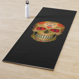 Roter Mit Augen Zucker Yogamatte