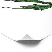 Roter Mohn, Aquarell und Tinte Fotodruck (Ecke)