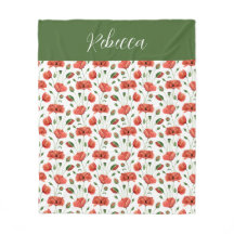 Roter Mohn Aquarell Wildblumen Name