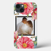 Roter Mohn Aquarellfarben Blume Foto Personalisier Case-Mate iPhone Hülle (Rückseite)