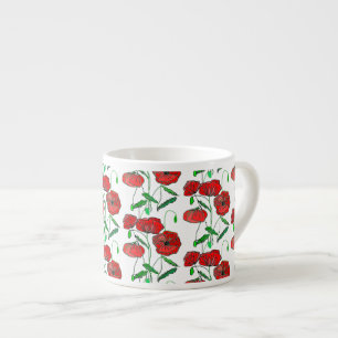 Roter Mohn Art - Espressotasse