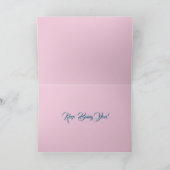 Roter Mohn Art Wasserfarben Karte (Innenseite)