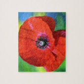 Roter Mohn auf dem Sonnenschein Puzzle (Vertikal)