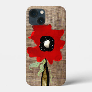 Roter Mohn, Bio Braunen Gingham Rupydetequila Case-Mate iPhone Hülle