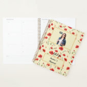 Roter Mohn Blume Aquarellmuster Planner Planer (Anzeige)