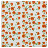 Roter Mohn Blume Aquarellstoffe Stoff (Muster)