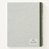 Roter Mohn Blume Personalisiert Notizblock (Rückseite)