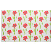 Roter Mohn Blume Wasserfarbe Stoff (Fat Quarter (45,7 x 55,9 cm))