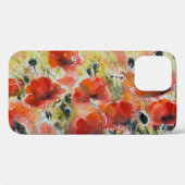 Roter Mohn Blume, weiche Wasserfarbe. Case-Mate iPhone Hülle (Rückseite (Horizontal))