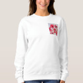 Roter Mohn Blumenstrauß Wasserfarbe Blume Muster Sweatshirt (Vorderseite)