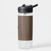 Roter Mohn, braune Blume Trinkflasche (Links)