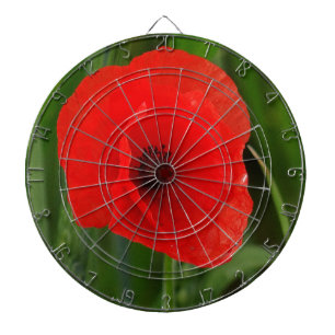 Roter Mohn Dartscheibe