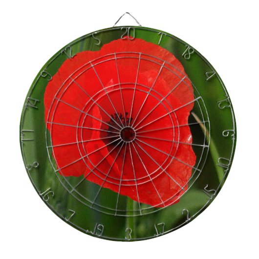 Roter Mohn Dartscheibe (vorne)