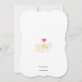 Roter Mohn Einladung (Rückseite)