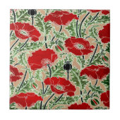 Roter Mohn Fliese (Vorderseite)