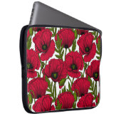 Roter Mohn Garten 2 Laptopschutzhülle (Vorne Rechts)