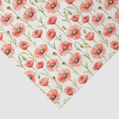 Roter Mohn Geburtstag Seidenpapier (Ausschnitt)