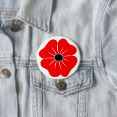 Roter Mohn-Gedenktag Button (Beispiel)