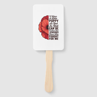 Roter Mohn Gedenkzitat Vektor-Shirt-Design_1 Fächer