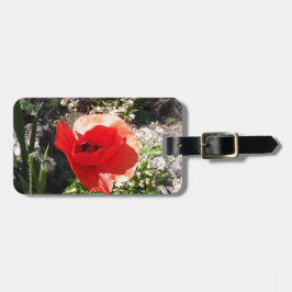 Roter Mohn Gepäckanhänger