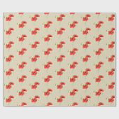 Roter Mohn Geschenkpapier (Flach)