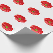 Roter Mohn Geschenkpapier (Ecke)