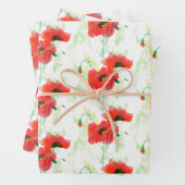Roter Mohn Geschenkpapier Set (Beispiel)