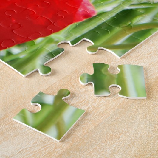 Roter Mohn, Hütte Garden Foto Puzzle (Seite)