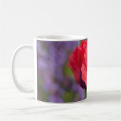 Roter Mohn im Lila Garten Kaffeetasse (Links)