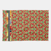 Roter Mohn im Mix, passend gemalt Geschirrtuch (Horizontal)