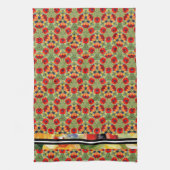 Roter Mohn im Mix, passend gemalt Geschirrtuch (Vertikal)