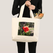 Roter Mohn Jumbo Stoffbeutel (Vorderseite (Produkt))