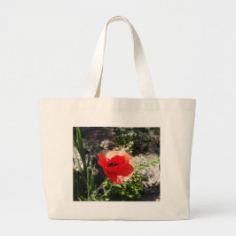 Roter Mohn Jumbo Stoffbeutel
