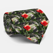 Roter Mohn Krawatte (Gerollt)