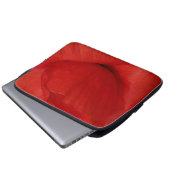 Roter Mohn Laptopschutzhülle (Vorne Knopf)