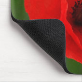 Roter Mohn Mousepad (Ecke)