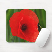 Roter Mohn Mousepad (Mit Mouse)