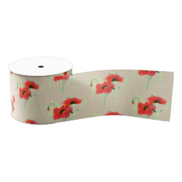 Roter Mohn Ripsband