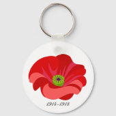Roter Mohn Schlüsselanhänger (Vorderseite)